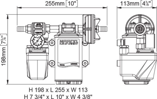 Marco DP9 deck washing pump drawing