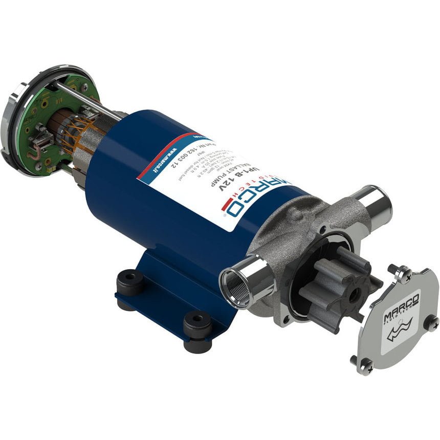 Marco UP1-B Ballast pump with rubber impeller 11 gpm - 45 l/min (24 Volt) |  Marco Pumps Shop