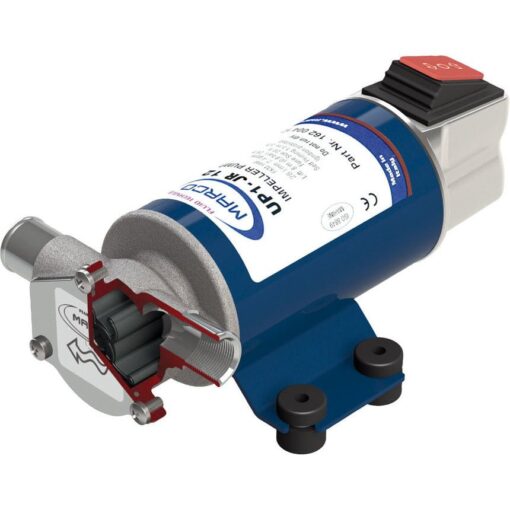 Marco UP1-JR Reversible impeller pump 7.4 gpm - 28 l/min with on/off integrated switch (24 Volt) 3