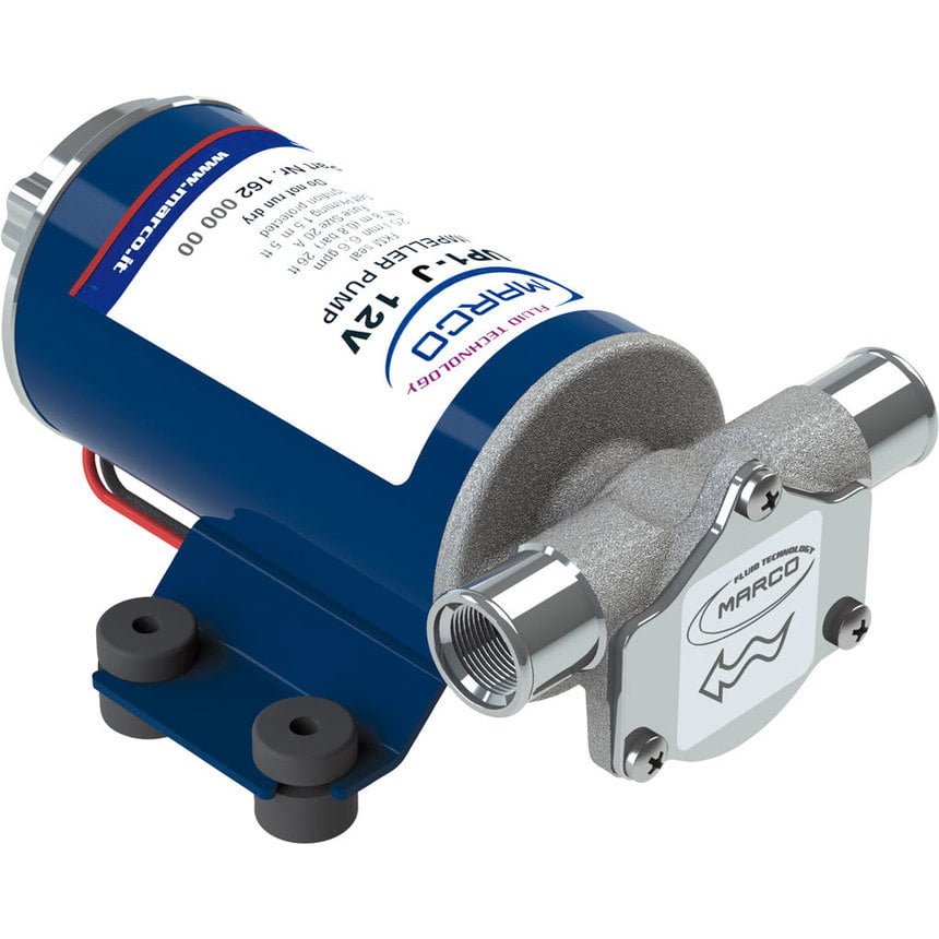 Marco UP1-J Pump, rubber impeller 7.4 gpm - 28 l/min (12 Volt) | Marco  Pumps Shop