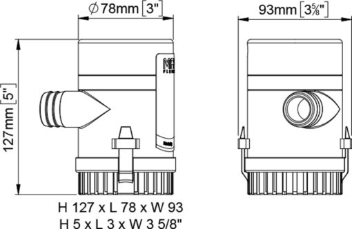 Marco UP1000 pump drawing