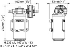 PWM-Ready Marco UP12-P PEEK Gear pump 9.5 gpm - 36 l/min (12 Volt) 1