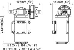 PWM-Ready Marco UP12 Bronze gear pump 9.5 gpm - 36 l/min (24 Volt) 1