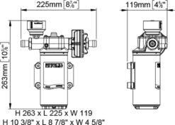 Marco UP14/E pump drawing