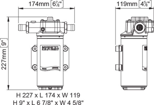 PWM-Ready Marco UP14/OIL Gear pump for lubricating oil (24 Volt) - Image 2