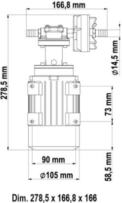Marco UP3/AC 220V 50 Hz Gear pump 2.6 gpm - 10 l/min 9