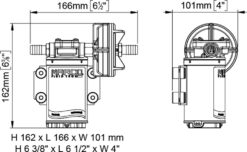 PWM-Ready Marco UP3-P PEEK Gear pump 4 gpm - 15 l/min (12 Volt) 1