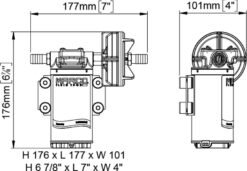 Marco UP8-XC pump drawing