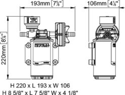 Marco UP9/E-BR pump draw