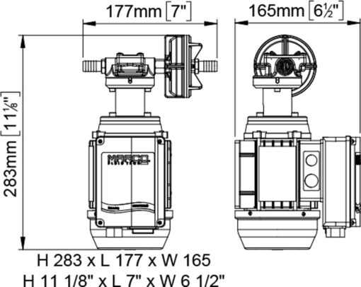 Marco UPX-C/AC pump drawing