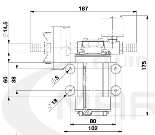 Marco DP3/E Deck washing pump + electronic control 3 bar - 43.5 psi 4