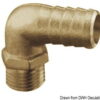 Brass hose adapter 90° 1/4“ 10 mm 5