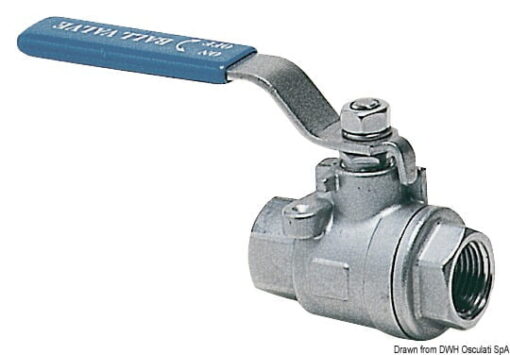 Full-flow ball valve AISI 316 2“ 2